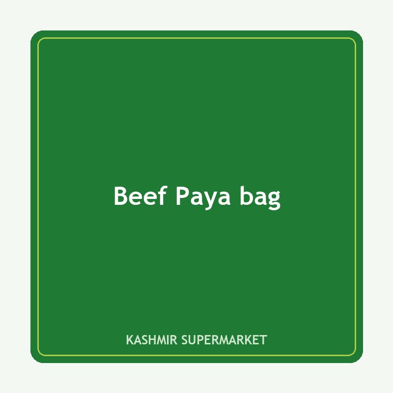 Beef Paya bag