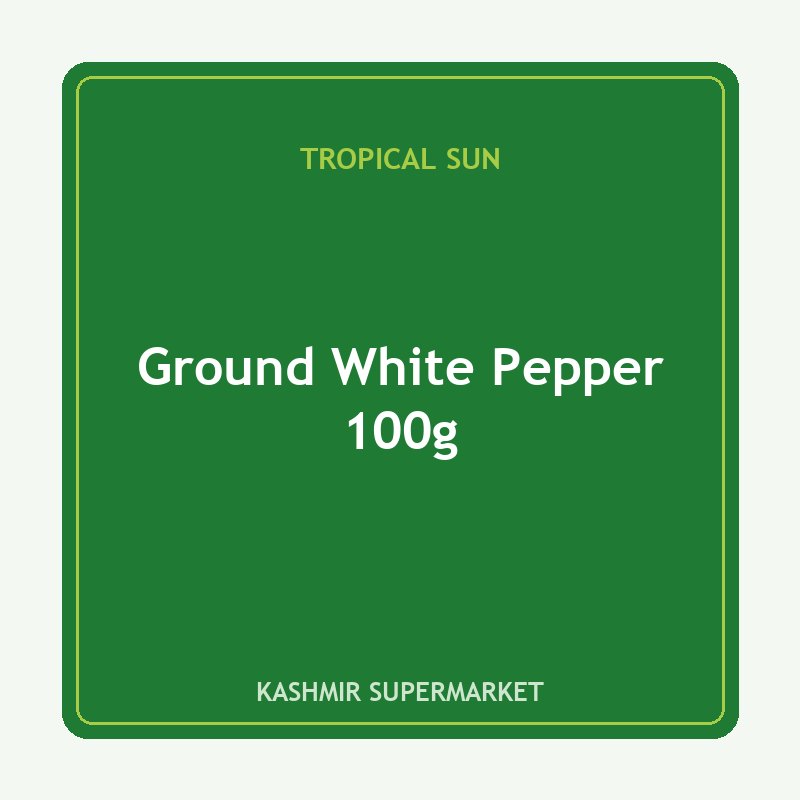 Tropical Sun Ground White Pepper 100g